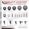 Service Caster 35 Inch Thermoplastic  Rubber Wheel Swivel 34 Inch Threaded Stem Caster Set Service Caster SCC-TS20S3514-TPRB-34212-4 - alternate 4